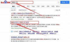 海南中信化工有限公司同我公司簽署百度快照排名事宜